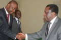 M. Alain DOGOU alias Goba Maurice et M. Youssouf BAKAYOKO Président de la Commission électorale indépendante de Côte d`Ivoire