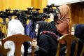 MANUA/Fardin Waezi
Des journalistes lors d'un événement à Kaboul, à l'occasion de la Journée nationale des journalistes afghans (mars 2019), en faveur de la liberté des médias et de la solidarité avec les journalistes en Afghanistan.