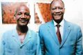 Béhé Djéya François, membre du Bureau politique et du Conseil national du RHDP a posé, ici, avec le Président Alassane Ouattara le 10 juin 2008