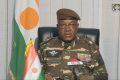 Le général Abdourahamane Tchiani, du Niger, se déclare chef de l'État le 28 juillet 2023. ORTN-Télé Sahel/AFP via Getty Images