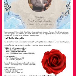 Londres | Avis de Décès et Informations Funéraires : M. Iné Toily Séraphin